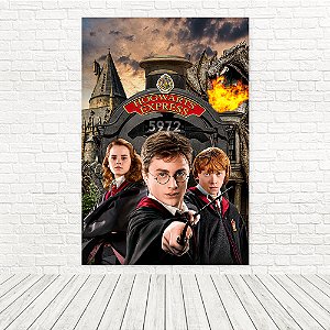 Painel Retangular Tecido Sublimado 3D Harry Potter 1,50X2,20 WRT-6886