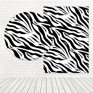 Kit Painéis Casadinho Tecido Sublimado 3D Animal Print Estampa Zebra WPC-1004