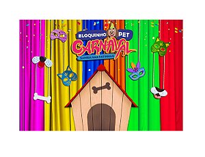 Fundo Fotográfico Newborn Tecido Sublimado 3D Carnaval Pet 2,20x1,50 WFF-2085
