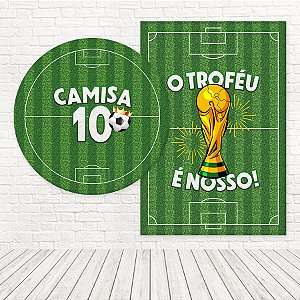 Kit Painéis Casadinho Tecido Sublimado 3D Futebol WPC-1019