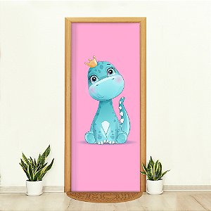 Capa de Porta Decorativa Tecido Sublimado 0,85x2,10 Dino Baby WCP-084