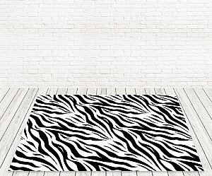 Tapete em Lona Semibrilho Animal Print Estampa Zebra WTPL-117