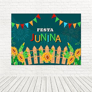 Painel Retangular Tecido Sublimado 3D Junino WRT-7019