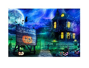 Fundo Fotográfico Newborn Tecido Sublimado 3D Halloween 2,60x1,70 WFM-1616