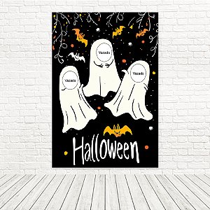 Painel Retangular Interativo Tecido Sublimado 3D Halloween 1,50x2,20 WRTI-053