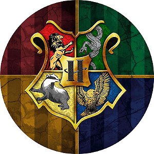Painel Redondo Tecido Sublimado 3D Harry Potter WRD-1506