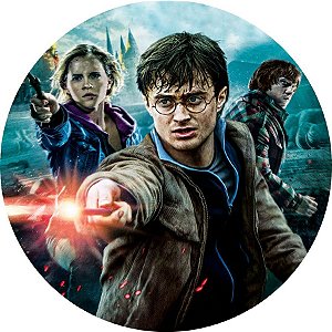 Painel Redondo Tecido Sublimado 3D Harry Potter WRD-3603