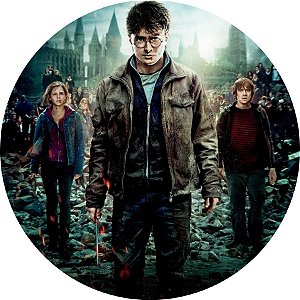 Painel Redondo Tecido Sublimado 3D Harry Potter WRD-3659