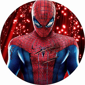 Painel Redondo Tecido Sublimado 3D Homem Aranha WRD-3491