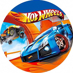 Painel Redondo Tecido Sublimado 3D Hot Wheels WRD-2148