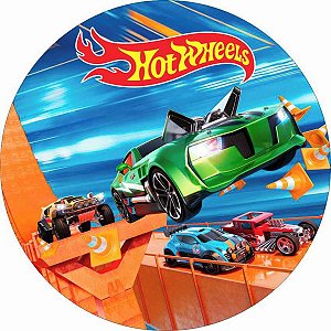 Painel Redondo Tecido Sublimado 3D Hot Wheels WRD-439