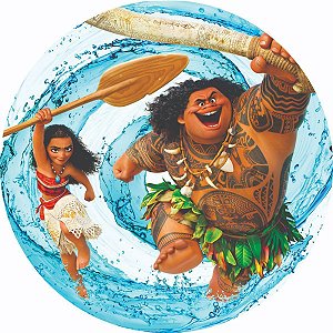 Painel Redondo Tecido Sublimado 3D Moana WRD-1836