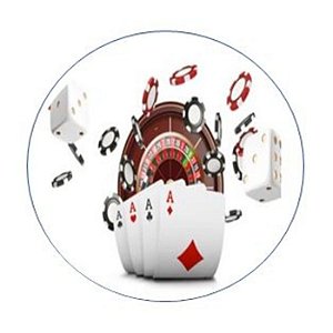 Painel Redondo Tecido Sublimado 3D Poker WRD-497