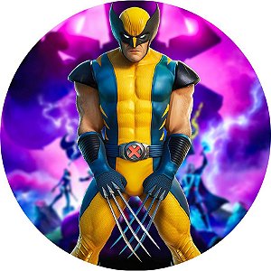 Painel Redondo Tecido Sublimado 3D Wolverine WRD-3483