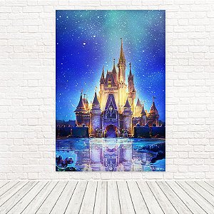 Painel Retangular Tecido Sublimado 3D Castelo 1,50 X 2,20 WRT-3486