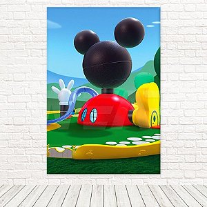 Painel Retangular Tecido Sublimado 3D Mickey 1,50 X 2,20 WRT-2368