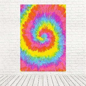 Painel Retangular Tecido Sublimado 3D Tie Dye 1,50 X 2,20 WRT-2279