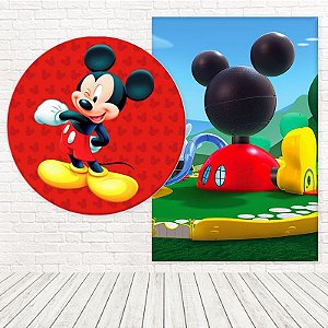 Kit Painéis Casadinho Tecido Sublimado 3D Mickey WPC-009