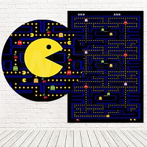 Kit Painéis Casadinho Tecido Sublimado 3D PAC Man WPC-151