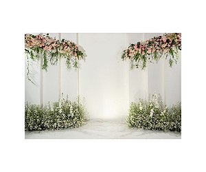 Fundo Fotográfico Tecido Sublimado Newborn 3D Floral 2,20x1,50 WFF-045