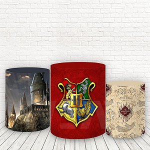 Trio de Capas Cilindros Tecido Sublimado Harry Potter WCC-090