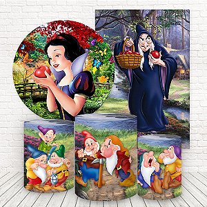 Kit 2 Painéis e Capas Tecido Sublimado Branca de Neve WKPC-214