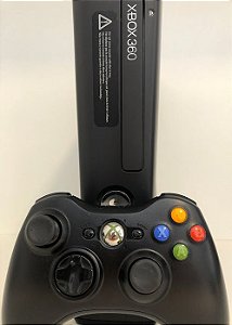 Xbox 360 Slim 4GB Desbloqueado + Controle Original - Microsoft