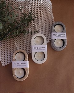 Castiçal Duo Velas Rechaud
