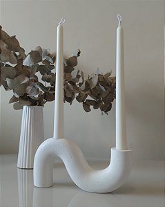 Castiçal Orgânico duplo