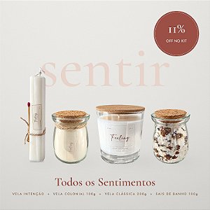 07 | Kit Vela de Intenção + Vela Colonial + Vela Clássica + Sais de Banho