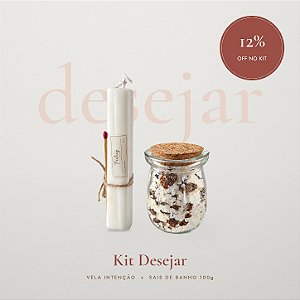01 | Kit Vela de Intenção + Sais de Banho