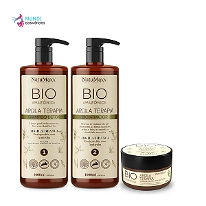 Kit Escova Progressiva Bio Amazônica Natumaxx