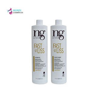 Ng De France Kit Pós Fast Liss Shampoo 1000ml + Cond. 1000ml