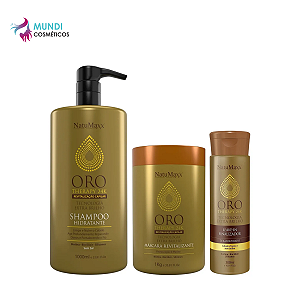 Oro Therapy + Shampoo 1 Lt+ Máscara 1 Kg+ Leave In Natumaxx