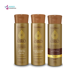Natumaxx Oro Therapy Shampoo E Condicionador 300ml+ Leave-in