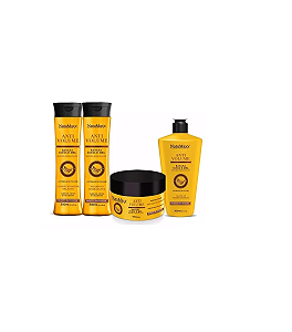 Combo Anti Volume Banana Aveia E Mel Natumaxx 300gr 4 Passos