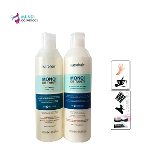 Redutor De Volume E Shampoo Monoi De Tahiti 500ml Nutra Hair