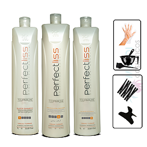 Kit Perfect Liss Tourmaline 3 Passos Escova Progressiva 1,250 ml