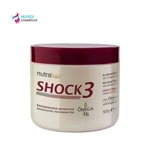 Nutra Hair Shock3 Regenerador Nutritivo Omega 500g