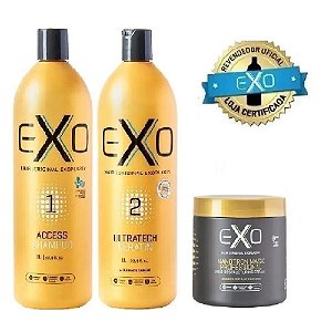 Kit Exo Hair Progressiva Exoplastia 1 Litro + Mascar.(500gr)