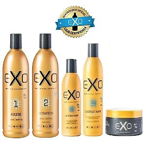 Kit Exoplastia Capilar 500ml e Kit Manutenção Reconstrução