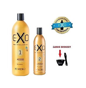 Kit Exoplastia Shampoo 1L e Ultratech Keratin 500ml
