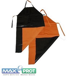 AVENTAL PL1000 COM ILHÓS LARANJA/PRETO C.A 33301