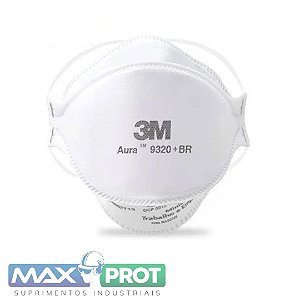 Respirador Descartável Aura 9320+BR Branco - 3M