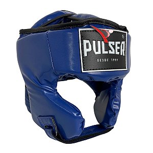 Capacete Proteção Cabeça Fechado Treino Pu - Azul - Pulser