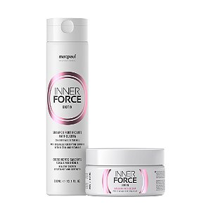 Kit Shampoo e Máscara Inner Force Biotin