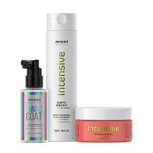 Kit Shampoo e Máscara Intensive e Magic Coat