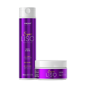 Kit Shampoo 300ml Máscara 250g Super Liso