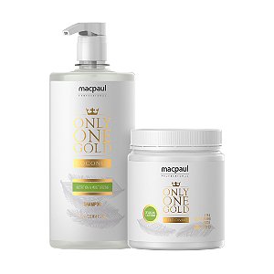 Kit Shampoo 1000ml e Máscara 700gr Only One Gold Coconut