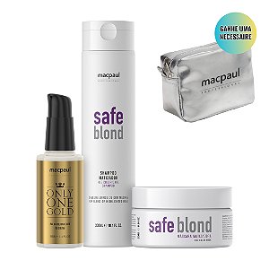 Kit Shampoo Máscara Safe Blond BB Cream Only One Gold